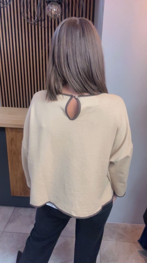 Bluza oversize z nadrukiem „In the end we’ll all become stories”