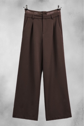 Spodnie Lumina z koronką - Brąz