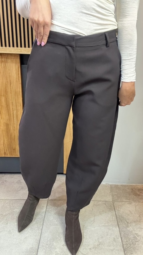 Spodnie balloon Lumina - Brąz