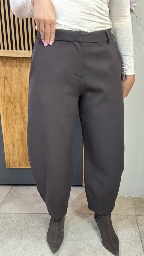 Spodnie balloon Lumina - Brąz