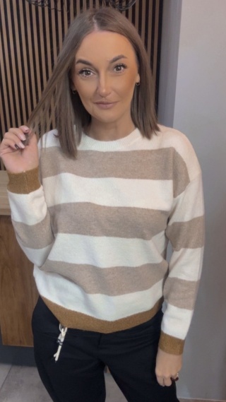 Sweter w szerokie pasy – BLUOLTRE®