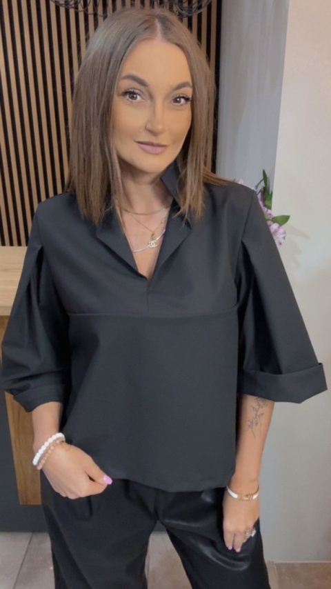 Bluzka Casual Wendykei - Czarna