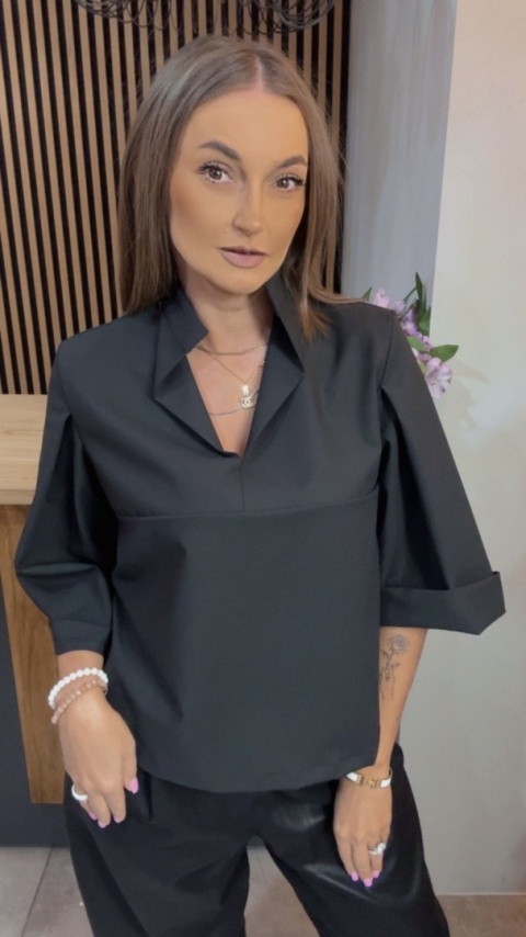 Bluzka Casual Wendykei - Czarna