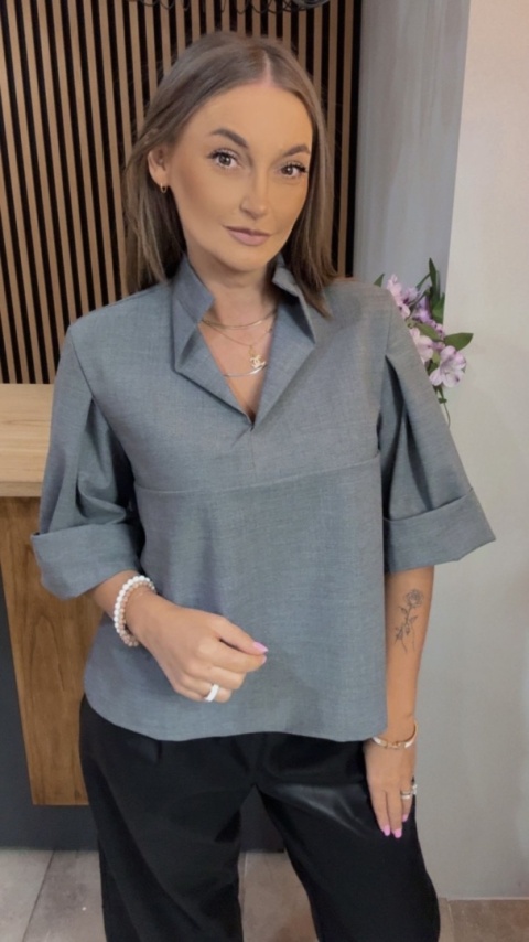 Bluzka Casual Wendykei - Grafit