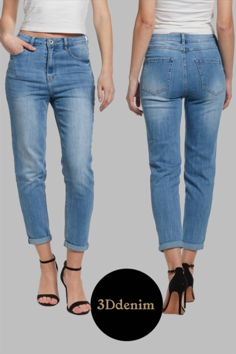 Jeansy 3Ddenim - 3D 1374 - wygodne, elastyczne, idealnie dopasowane