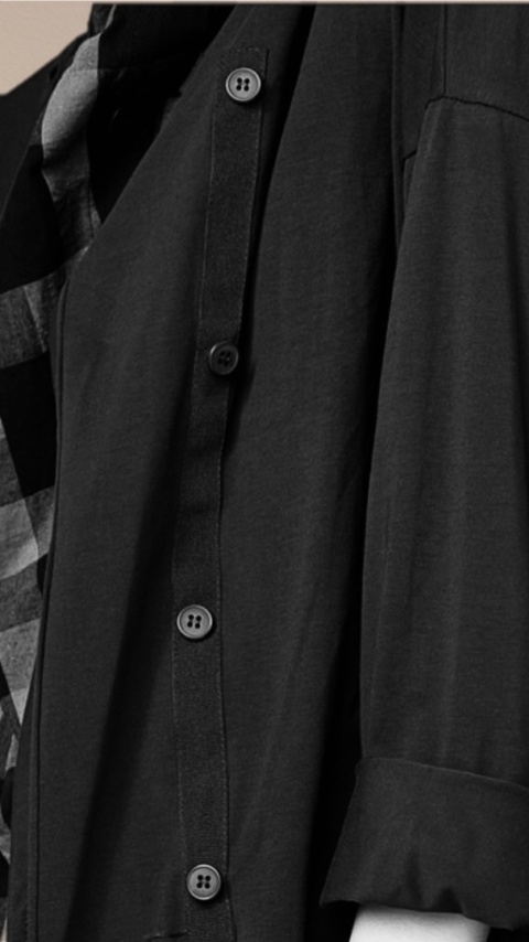 Kardigan asymetryczny Wendy Trendy - Czarny