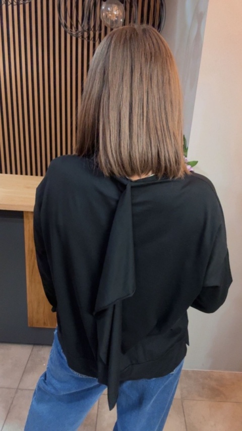 Kardigan asymetryczny Wendy Trendy - Czarny