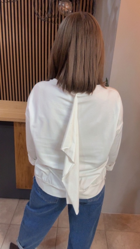 Kardigan asymetryczny Wendy Trendy - Biały