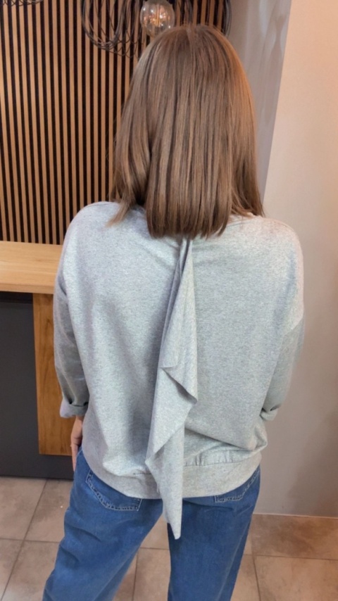 Kardigan asymetryczny Wendy Trendy - Szary