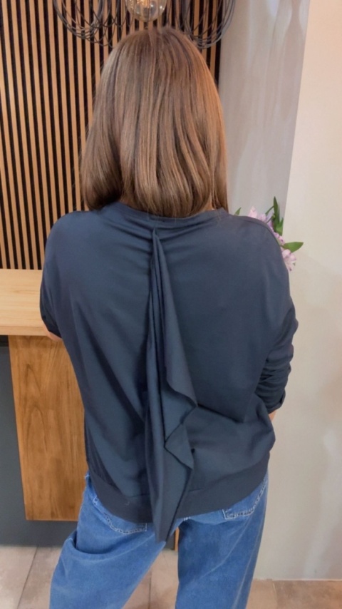 Kardigan asymetryczny Wendy Trendy - Granat