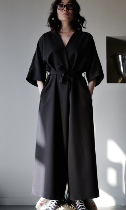 Kombinezon Palazzo Wendy Trendy z paskiem tkanina