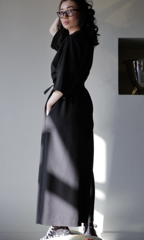 Kombinezon Palazzo Wendy Trendy z paskiem tkanina