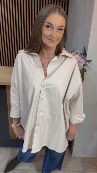 Koszula Wendy Trendy – Oversize - Beżowa
