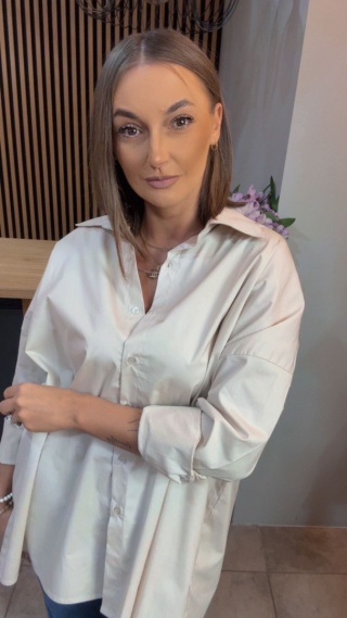 Koszula Wendy Trendy – Oversize - Beżowa