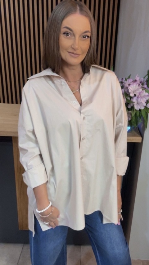 Koszula Wendy Trendy – Oversize - Beżowa