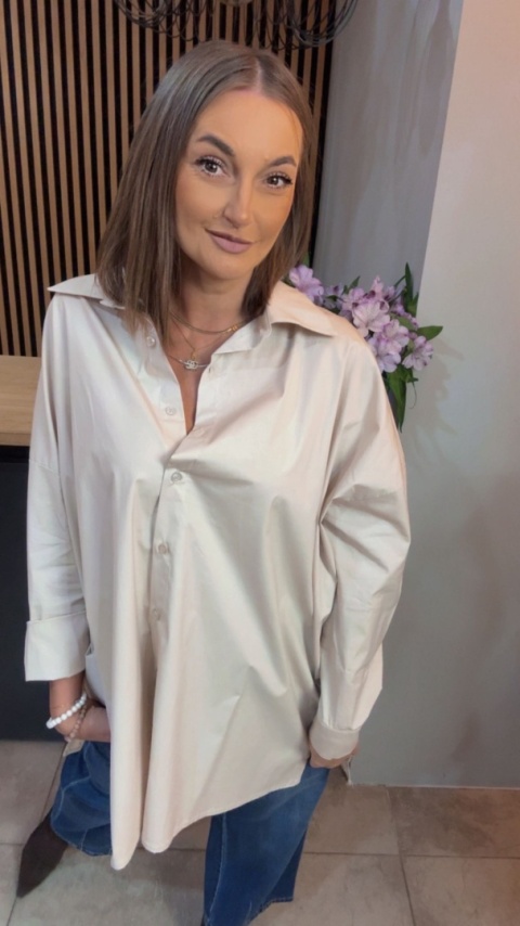 Koszula Wendy Trendy – Oversize - Beżowa