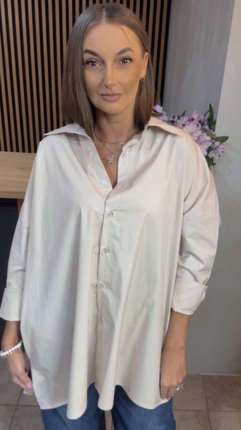 Koszula Wendy Trendy – Oversize - Beżowa
