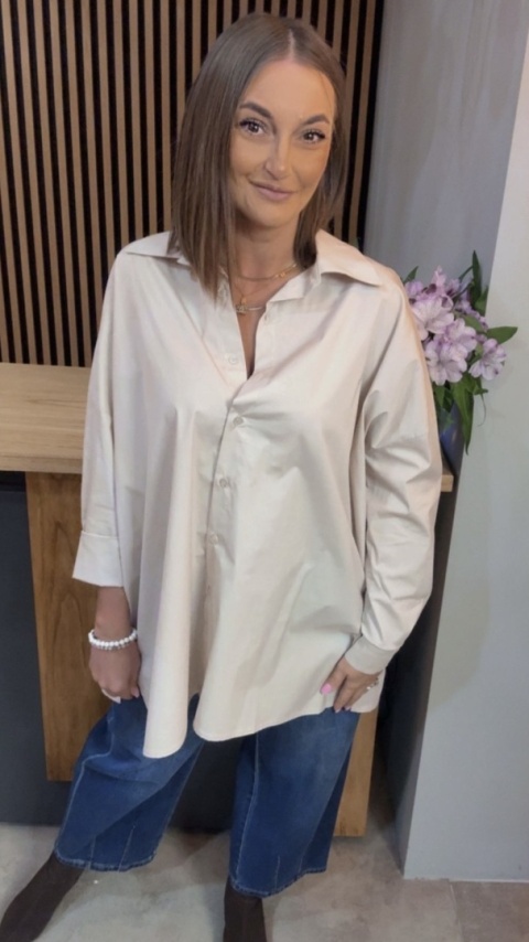 Koszula Wendy Trendy – Oversize - Beżowa