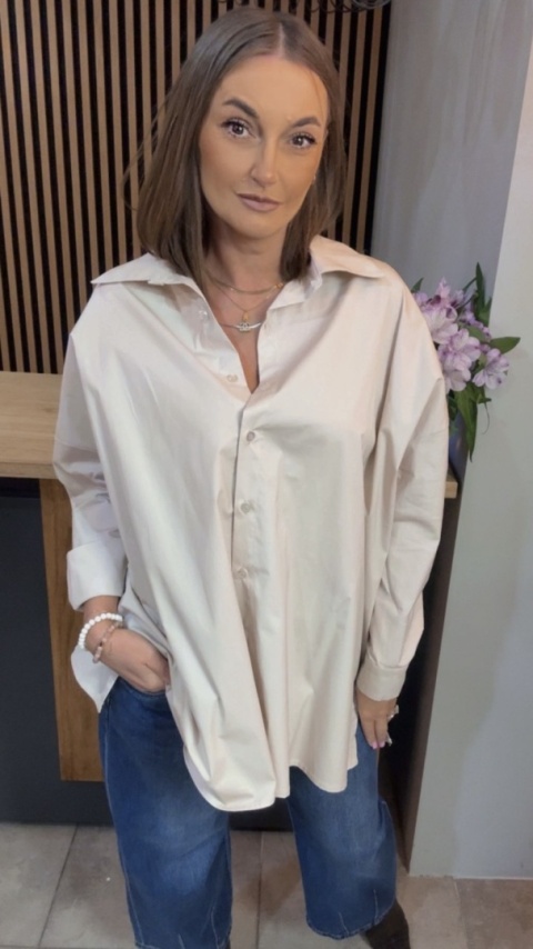 Koszula Wendy Trendy – Oversize - Beżowa