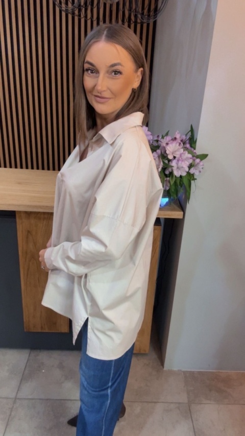 Koszula Wendy Trendy – Oversize - Beżowa