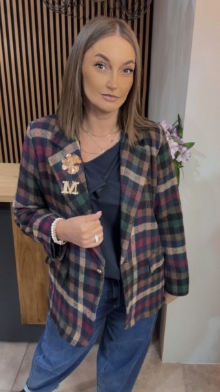 Marynarka w kratę BLU ROYAL