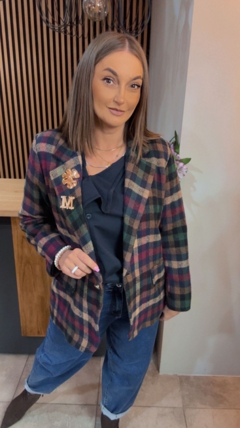 Marynarka w kratę BLU ROYAL