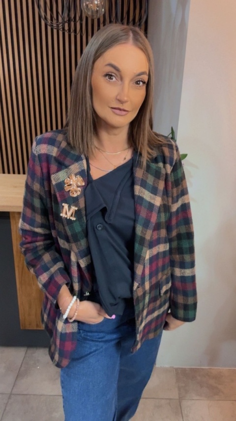 Marynarka w kratę BLU ROYAL