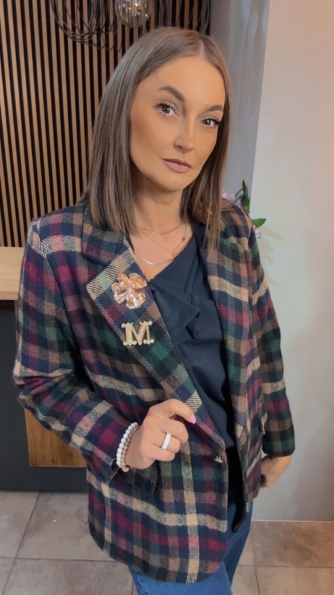 Marynarka w kratę BLU ROYAL