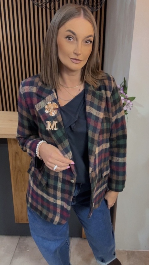 Marynarka w kratę BLU ROYAL