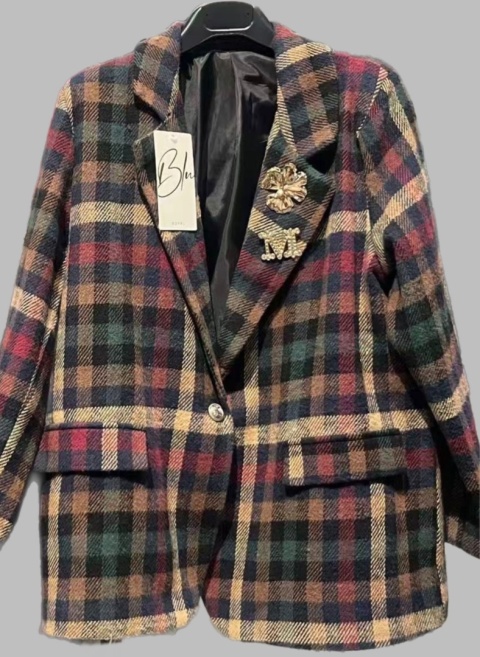 Marynarka w kratę BLU ROYAL