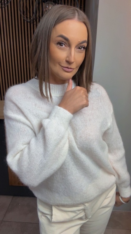 Sweter Miss Lucky Merinos – Biały