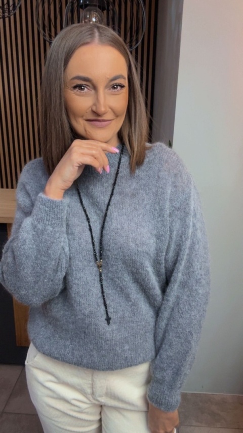 Sweter Miss Lucky Merinos – Grafit