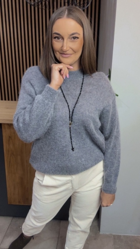 Sweter Miss Lucky Merinos – Grafit