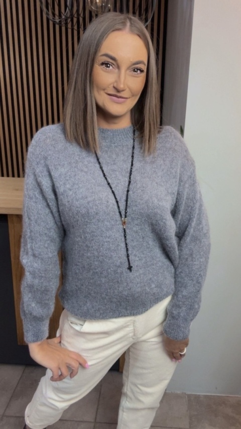 Sweter Miss Lucky Merinos – Grafit