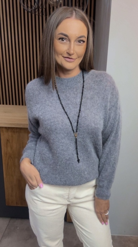 Sweter Miss Lucky Merinos – Grafit