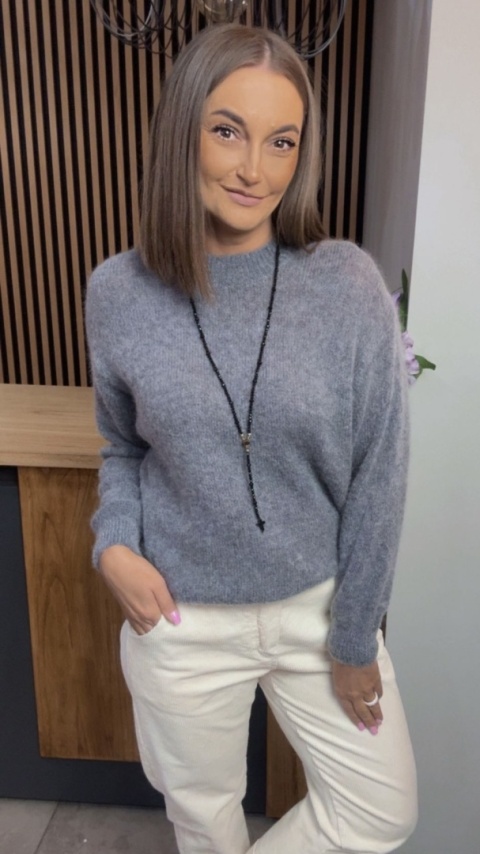 Sweter Miss Lucky Merinos – Grafit