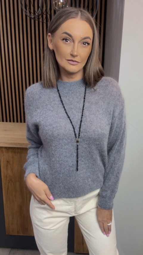 Sweter Miss Lucky Merinos – Grafit