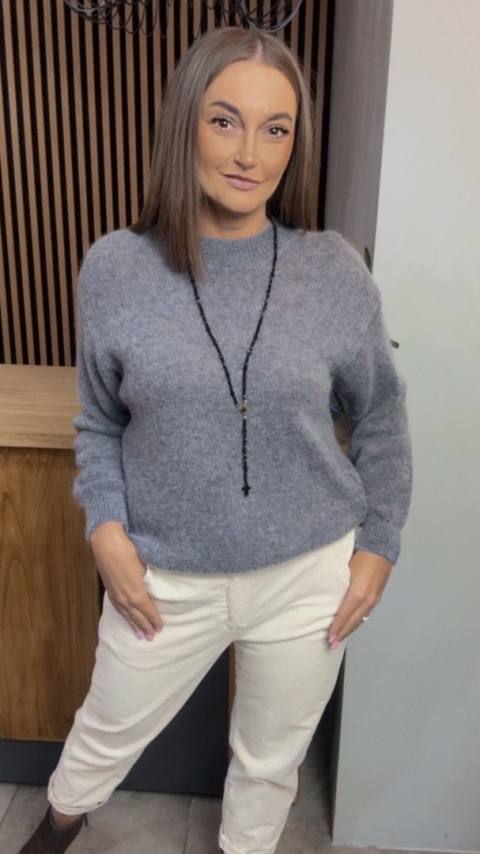 Sweter Miss Lucky Merinos – Grafit