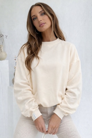 Bluza Basic Short Lenoshka Krem