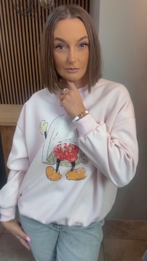 Bluza oversize JOY „Mickey Ghost"
