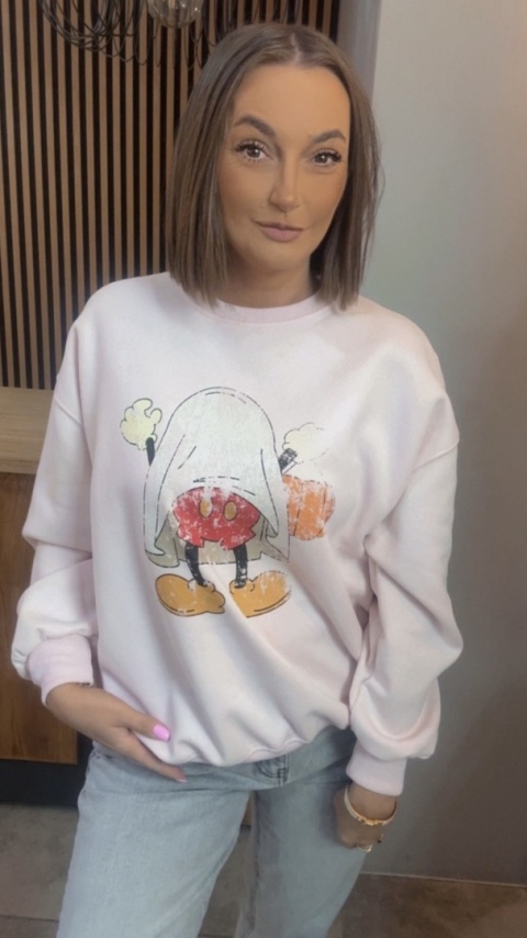 Bluza oversize JOY „Mickey Ghost"