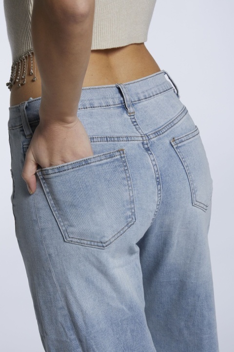 Jeansy 3D Denim Wide Leg 3D-9211