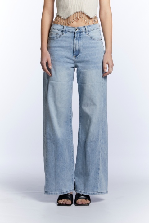 Jeansy 3D Denim Wide Leg 3D-9211