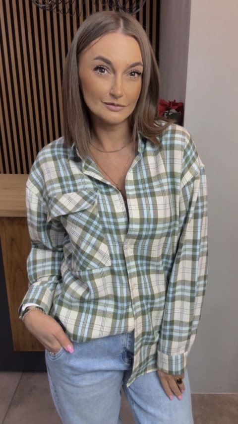 Koszula flanelowa w kratę – Jirunlian