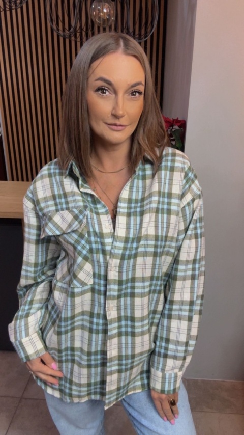 Koszula flanelowa w kratę – Jirunlian