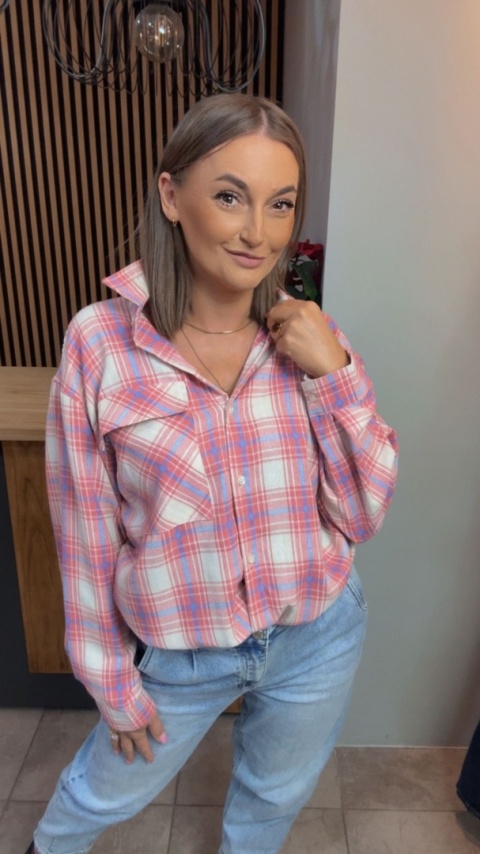 Koszula flanelowa w kratę - Jirunlian