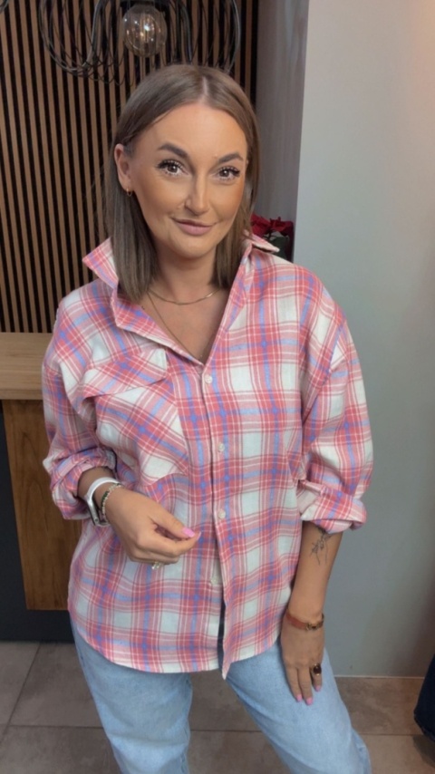 Koszula flanelowa w kratę - Jirunlian