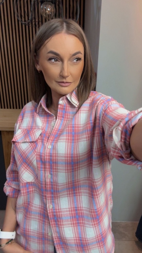 Koszula flanelowa w kratę - Jirunlian