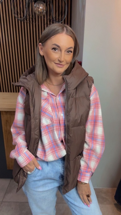 Koszula flanelowa w kratę - Jirunlian