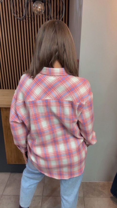 Koszula flanelowa w kratę - Jirunlian